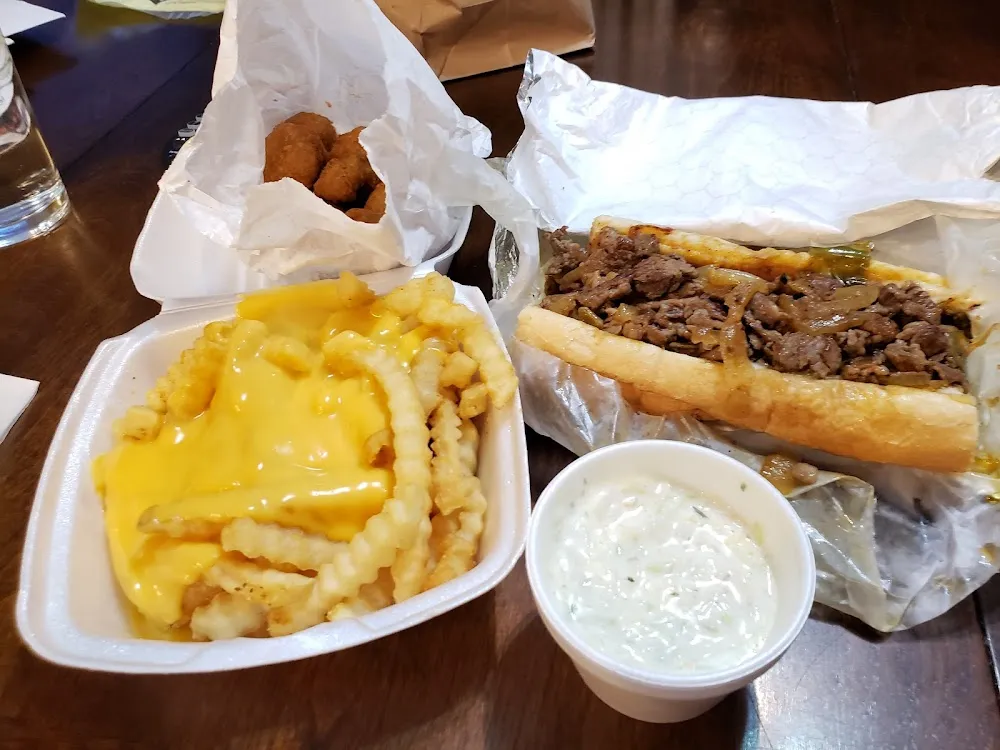 Philly Cheesesteak Cheese Fries and Friend